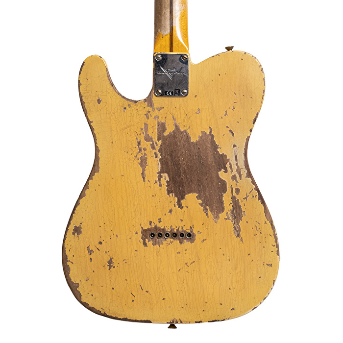 Fender Custom Shop 1951 Nocaster Super Heavy Relic Akçaağaç Klavye Super Faded Aged Nocaster Blonde Elektro Gitar